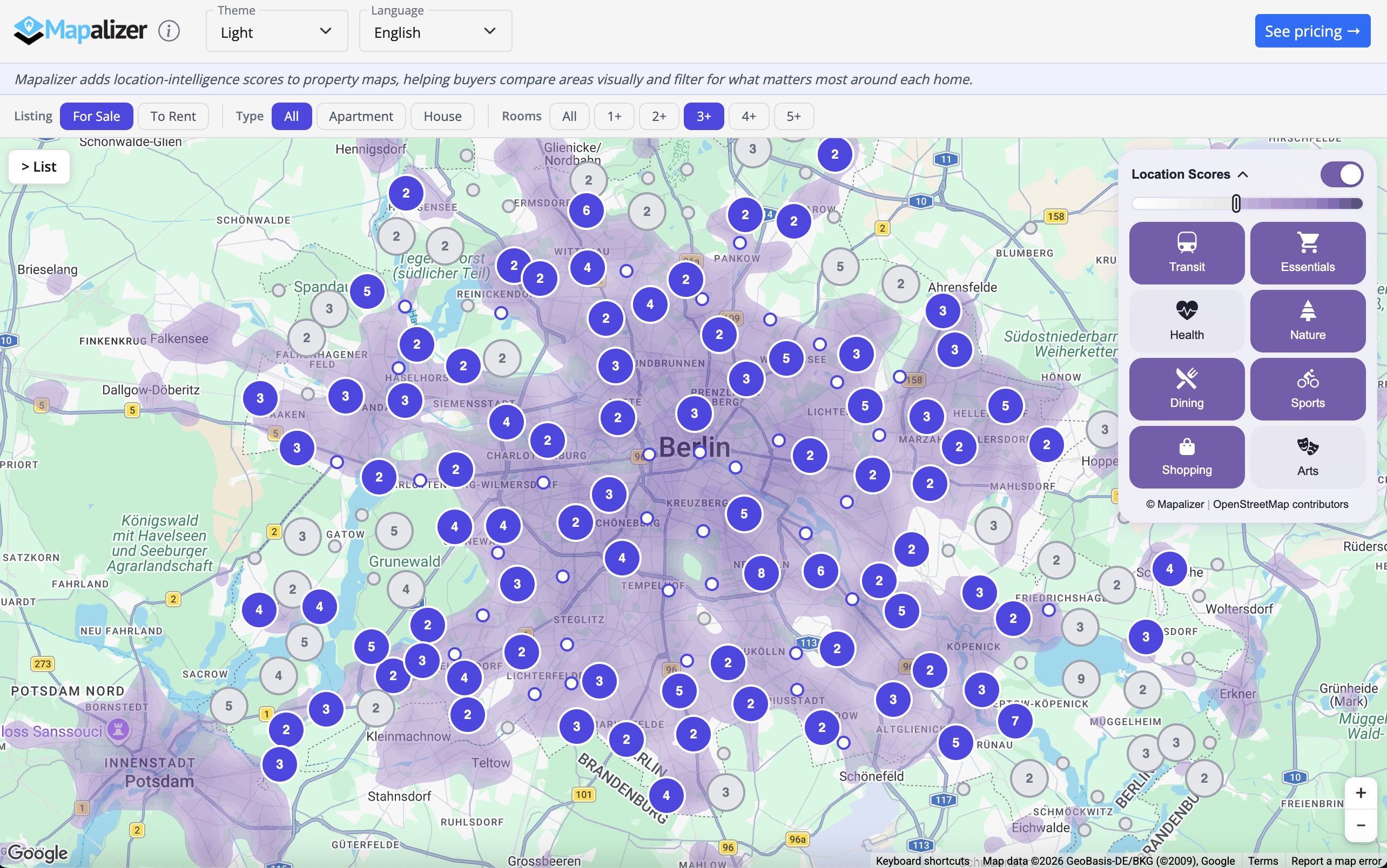 Mapalizer Real Estate Demo